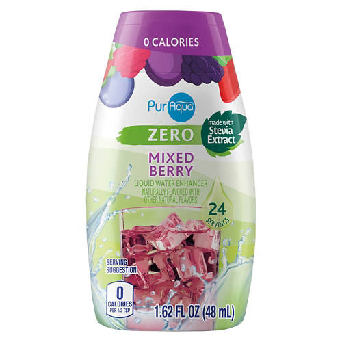 Purri-para★ PurAqua Mixed Berry Flavored Zero Liquid Water Enhancer, 1.62 fl oz